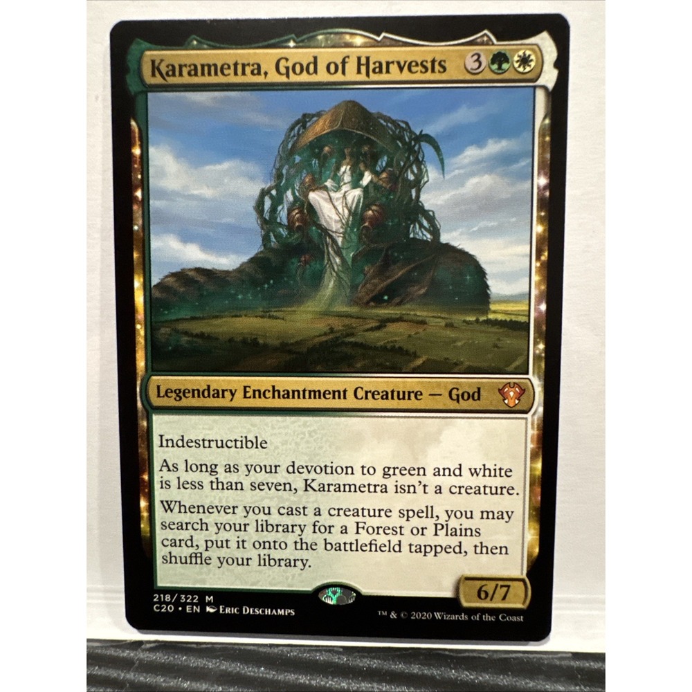 MTG Karametra God of Harvests Commander 2020 C20 Mythic Rare 218/322 Regular